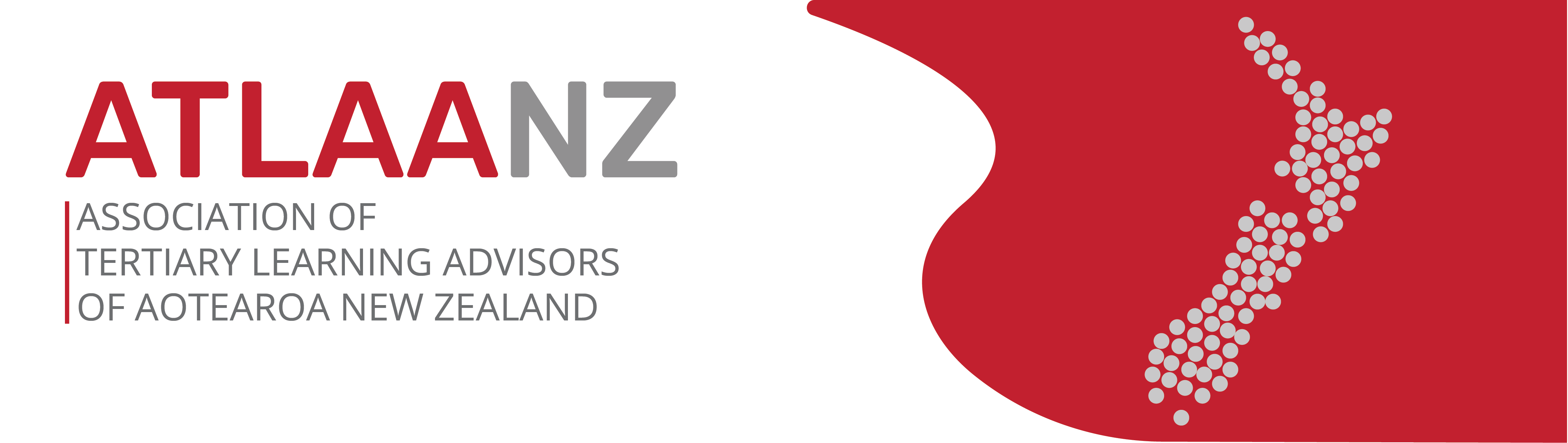 The image shows the ATLAANZ logo and the full spelling of ATLAANZ: Association of Tertiary Learning Advisors Aotearoa New Zealand